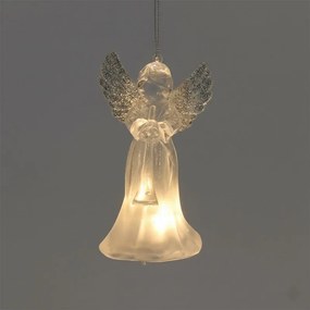 Závesný anjel s LED, typ 2, 11 cm
