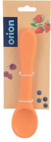Oranžová detská lyžička zo silikónu – Orion