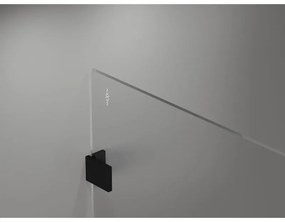 Mexen Lunar sprchová stena ľavá 110 x 200 cm, 8mm číre sklo, čierna matná, 830-110-000-70-00-L