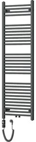 Mexen Mars, elektrické vykurovacie teleso 1500 x 500 mm, 600 W, antracitová, W110-1500-500-2600-66