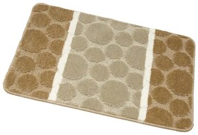 Sada kúpeľňových koberčekov SIENA béžová, pruhy / bodky