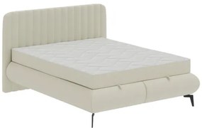 Čalúnená posteľ ALEXA 180x200 cm s matracmi a úložným priestorom, béžová