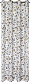 ZATEMŇOVACÍ ZÁVES NA KRÚŽKOCH KRISTAL 140X250 CM VZOROVANÁ