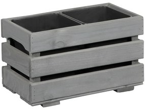 Kvetináč 23x43x26 cm šedá 2V