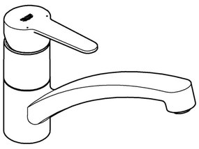 GROHE 31685000 - Drezová batéria STARTECO lesklý chróm