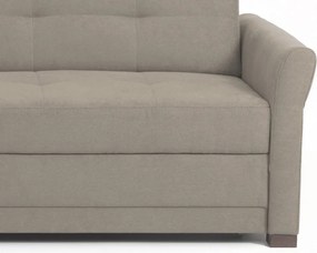 Rohová sedacia súprava Harris, hnedo-béžová taupe látka, ľavý roh