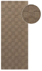 Hnedý ručne tkaný vlnený behúň 80x200 cm Scala – Villeroy&amp;Boch