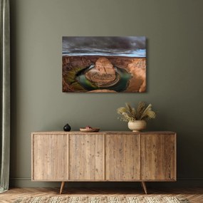 Obraz jazera v útese (90x60 cm)