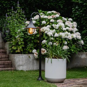 Klasická vonkajšia lampa čierna 125 cm IP44 - Daphne