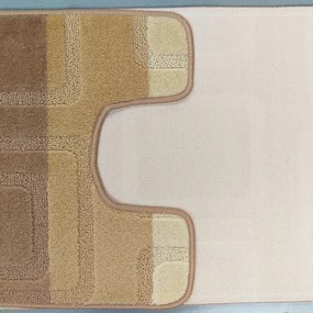 Sada kúpeľňových koberčekov Montana s výrezom 04N béžová