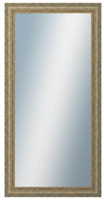 DANTIK - Zrkadlo v rámu, rozmer s rámom 60x120 cm z lišty ZVRATNÁ bielozlatá plast (3067)