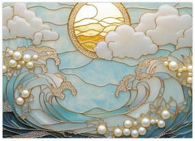Obraz - 3D perly v oceáne (70x50 cm)