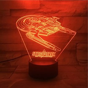 3Dmix 3DL-SL012 – 3D LED nočná lampa - Star Trek (Solar)