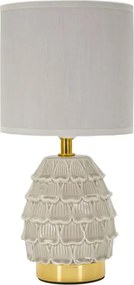 Stolná lampa Pigny 30,5 cm sivá