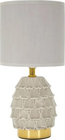 Stolná lampa Pigny 30,5 cm sivá