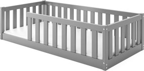 Detská posteľ BELLA SIMA 160x80 Montessori z masívu – grafitová