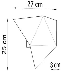 Sollux Lighting Nástenné svietidlo SOLIDO čierne