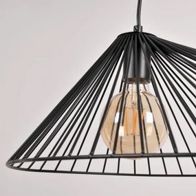 Luster na lanku AURORA 1xE27/20W/230V pr. 60 cm čierna