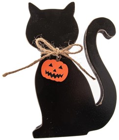Drevená soška (výška 15,5 cm) Happy Halloween – Dakls
