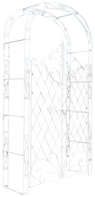 Oblúk na ruže Mel s bránkou - Biela antik