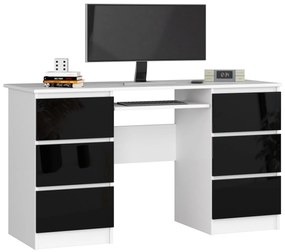 PC stolík Behati (biela + lesk čierny). Akcia -20%. Vlastná spoľahlivá doprava až k Vám domov. 1128530
