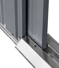 Záhradný domček BestBerg ZD-67AW / 4,3 m² / 197 × 217 × 202 cm / antracit/biela