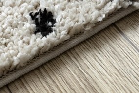 Dywany Łuszczów, Behúň Berber Tetuan B751 cream, 60x200, biela, obývacia izba