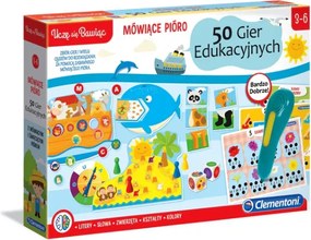 Hovoriace pero 50 vzdelávacích hier Učím sa hrať poľský jazyk Clementoni 50650