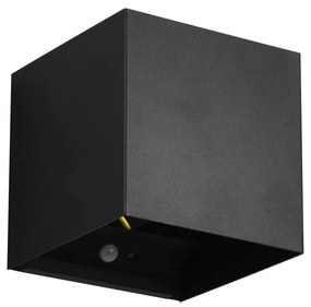 Čierne LED nástenné svietidlo Talent – Trio