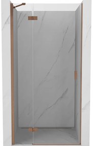 Mexen Mist-H, 1-krídlové sprchové dvere ľavé 120 cm, číre sklo, medený matný profil, 8A5-120-000-65-00-L