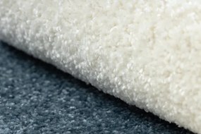 Koberec FUSION Shape 5710 biely / modrý