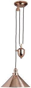Elstead PV-P-CPR - Luster na lanku PROVENCE 1xE27/100W/230V medená