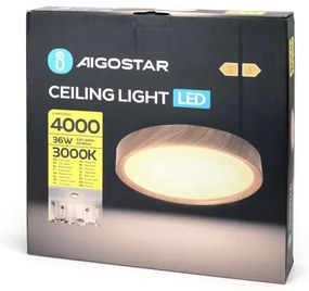 Aigostar - LED Stropné svietidlo LED/36W/230V 3000K pr. 48,1 cm