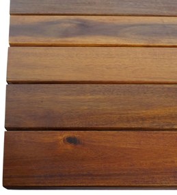 Záhradný stôl HWC-J40, skladací, akáciové drevo,120x60cm - hnedá