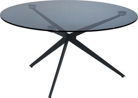 XXXLutz KONFERENČNÝ STOLÍK, sivá, čierna, kov, sklo, 80/80/40 cm Dieter Knoll - Stolíky do obývačky - 000069013201
