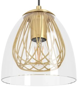 Eglo 390037 - Luster na lanku JAZMINIA 1xE27/40W/230V zlatá