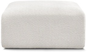 Biela podnožka z textílie bouclé Tina – Bobochic Paris