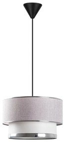 Závesný luster Cake - Light Grey, Silver