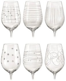 Crystalex Poháre na víno VIOLA ELEMENTS 450 ml, 6 ks