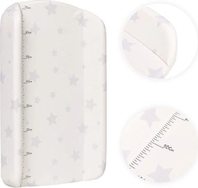 Prebaľovací nadstavec 85x50 cm ECOTOYS na postieľku/komodu, profilovaný PVC, hviezdičky
