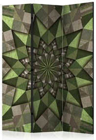 Artgeist Paraván - Star Mandala (Green) [Room Dividers]