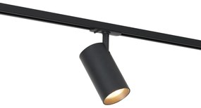 Moderný reflektor čierny pre 1-fázový koľajnicový systém vrátane LED - Iconic Mark