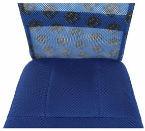 Tempo Kondela Otočná stolička, modrá/vzor/čierna, GOFY