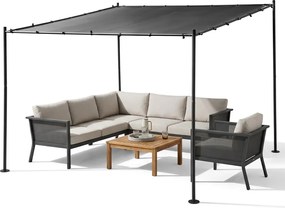 JU Oceľová pergola na fasádu 300 x 300 cm
