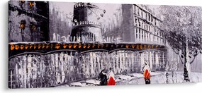 Obraz - Olejomaľba mesta II. (120x50 cm)