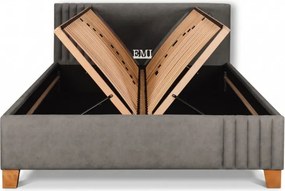 Posteľ čalúnená RONIA + lamelový rošt + matrac EMI