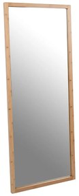 Nástenné zrkadlo B044 NAT, bambus, L