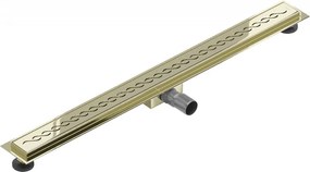 Mexen Flat M18 nerezový sprchový žľab 80 cm, zlatá, 1523080-15