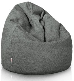 Sedací vak SAKO sivý bouclé