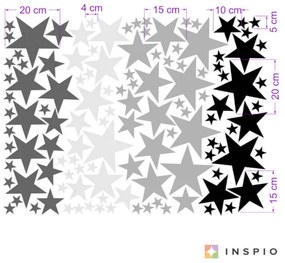 Nálepky na stenu- 100 hviezd